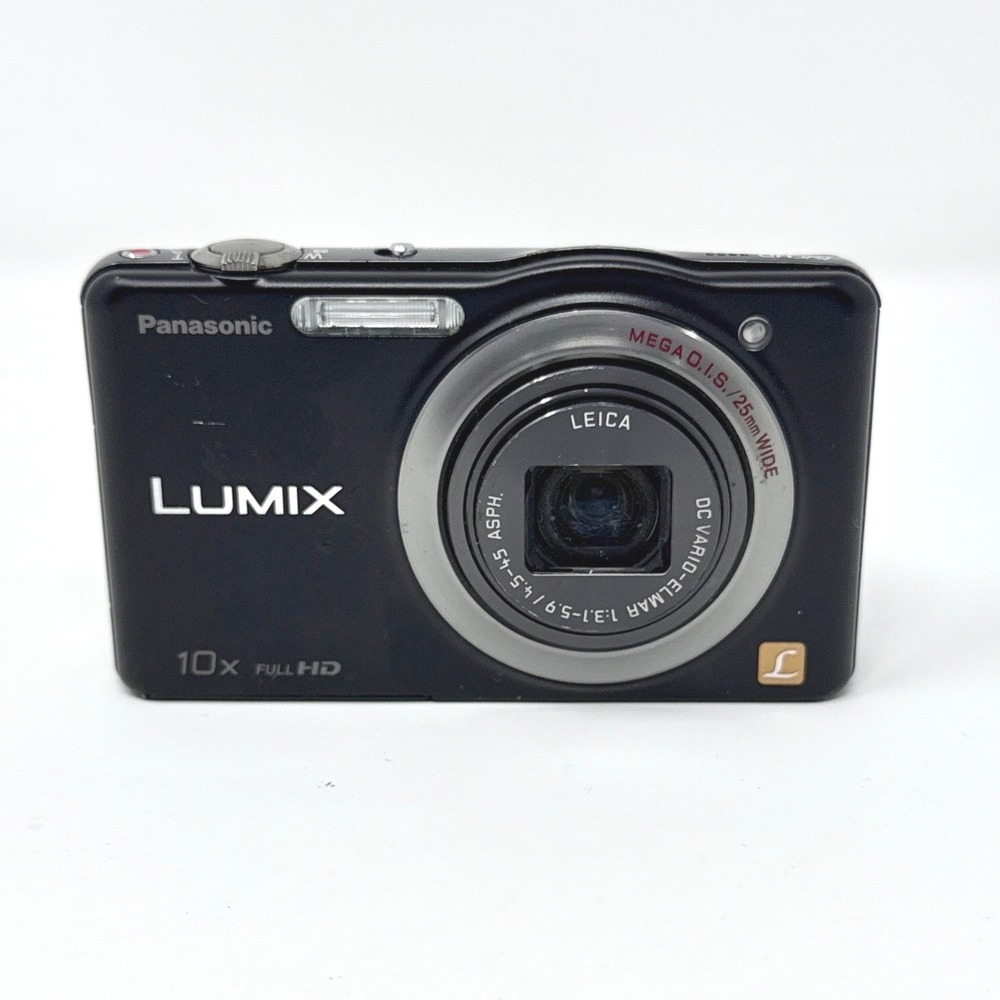 Panasonic Lumix DMC-SZ7 Black Digital Camera 10x Zoom For Parts Not Tested
